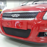 Защита радиатора "Standart" Chery M11 (2010-2016) чёрная купить недорого с доставкой в Архангельск